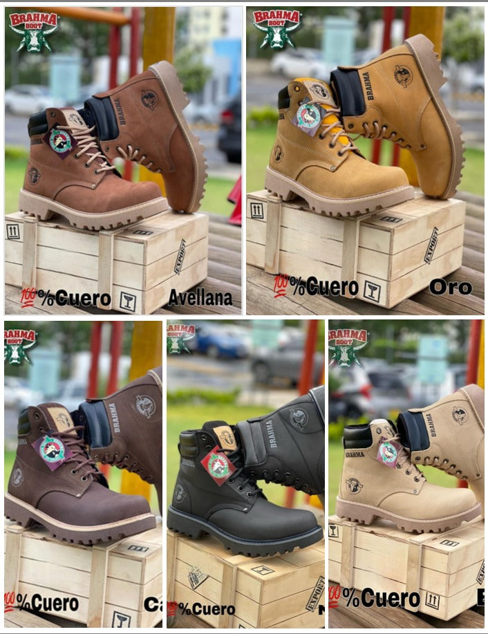 Bota Cuero Brahma Clasica  Máximo Confort