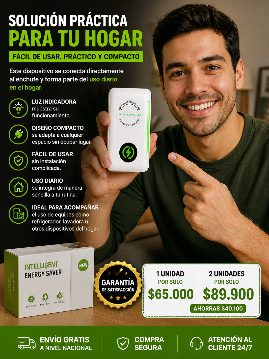 AHORRADOR DE ENERGIA - Solución práctica para tu hogar