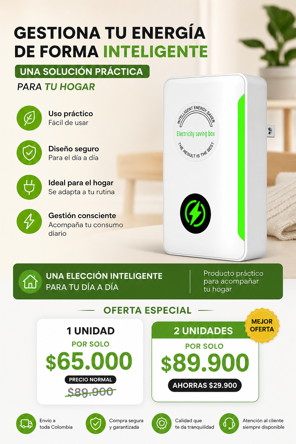AHORRADOR DE ENERGIA - Solución práctica para tu hogar