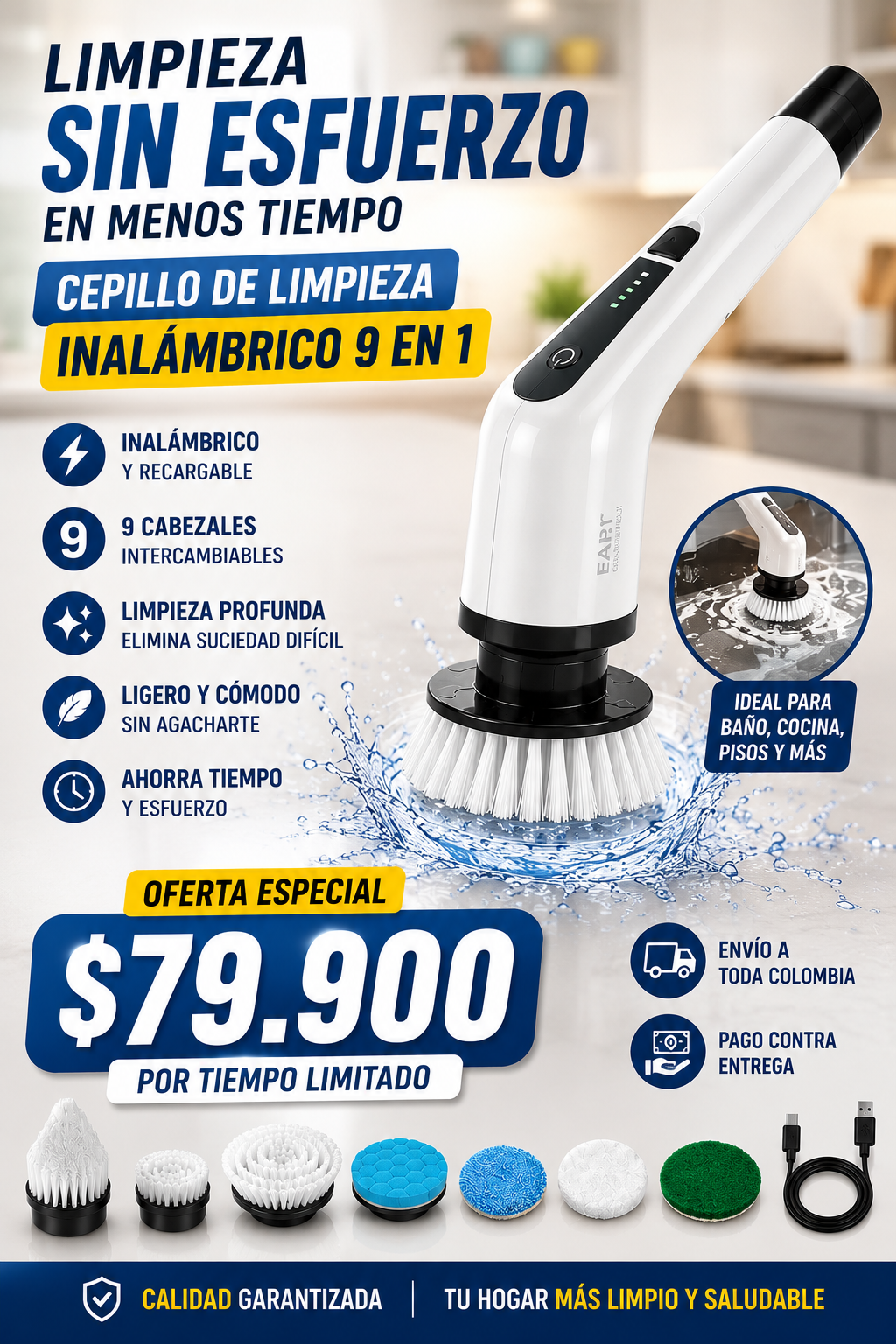 [PROMOCIÓN] PowerClean 360° | Limpieza total sin esfuerzo $79.900 COP