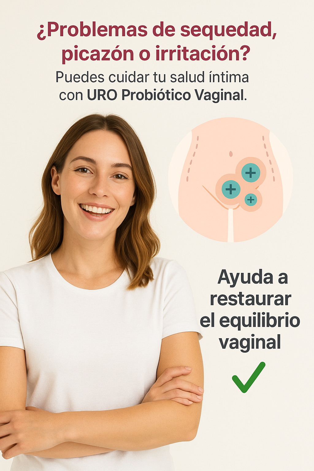 🌸 ¡Recupera tu bienestar íntimo con URO Probiótico Vaginal! 🌸