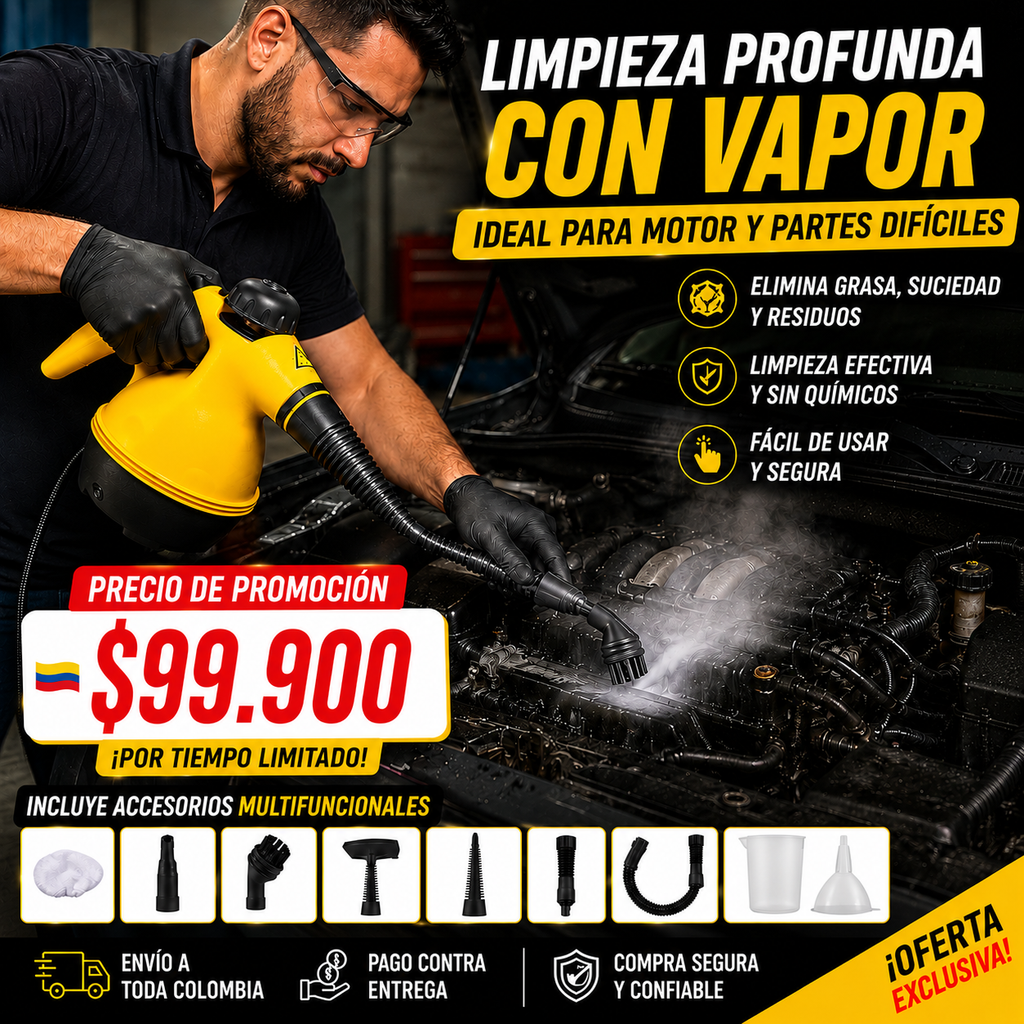 🔥[PROMO] Maquina de Limpieza a vapor Multifuncional 🔥