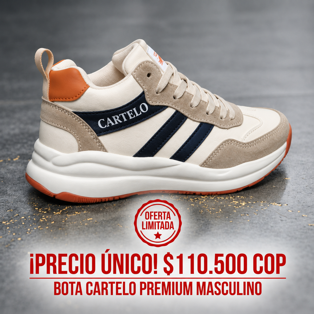 ⚡HOY SOLO $110.500 – Precio por tiempo limitado. Bota cartelo Premium Masculino