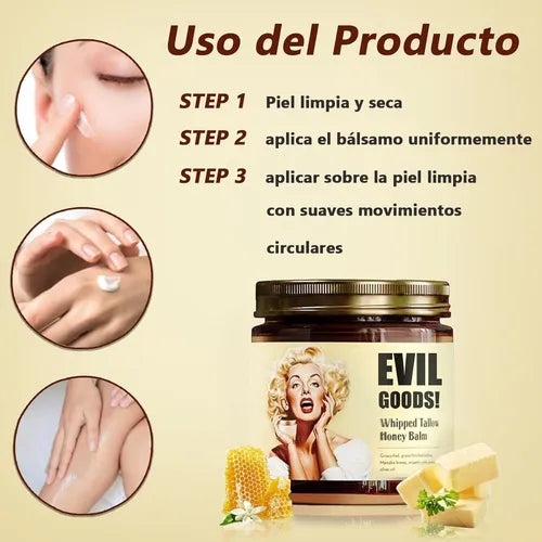 LIQUIDACIÓN🌟 Evil Goods CREMA SEBO DE RES IMPORTADA US 🌟