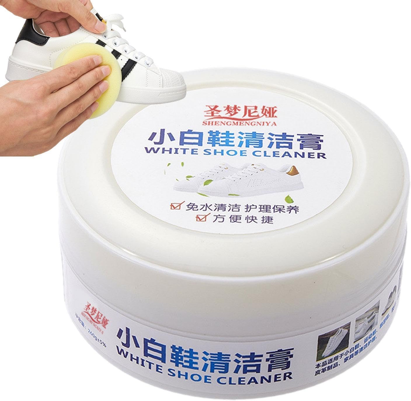 ¡Transforma tus zapatos con la Crema Limpiadora De Zapatos! ✨