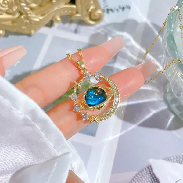 Collar Galaxia Saturno Cajaregalo Dp